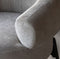 Aspen Curved Fabric Armchair - Stone