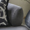 Aspen Curved Fabric Armchair - Grey