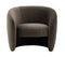 Coste Retro Expresso Brown Fabric Armchair