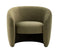 Coste Retro Green Fabric Armchair