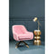 Alegra Pink Velvet Chair