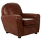 Barrington Coffee Leather Club Armchair