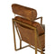 Brogan Industrial Style Tan Leather Lounge Chair