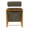 Brogan Industrial Style Ebony Leather Lounge Chair