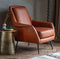 Paddington Tan Leather Armchair