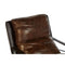 Dexter Industrial Style Brown Leather Lounge Chair