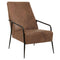 Foundry High Back Leather Lounge Chair