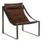 Fusion Brown Leather Sling Chair