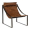 Fusion Tan Leather Industrial Sling Chair
