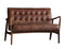 Brompton Vintage Brown Leather Sofa