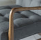 Brompton Grey Fabric Oak Framed Armchair