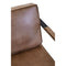 Irving Industrial Style Buffalo Light Brown Leather Armchair