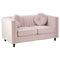Marley Pink Velvet Sofa