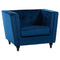 Stockholm Navy Blue Velvet Armchair