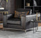 Vicenza Black Leather Armchair
