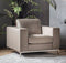 Vicenza Grey Leather Armchair
