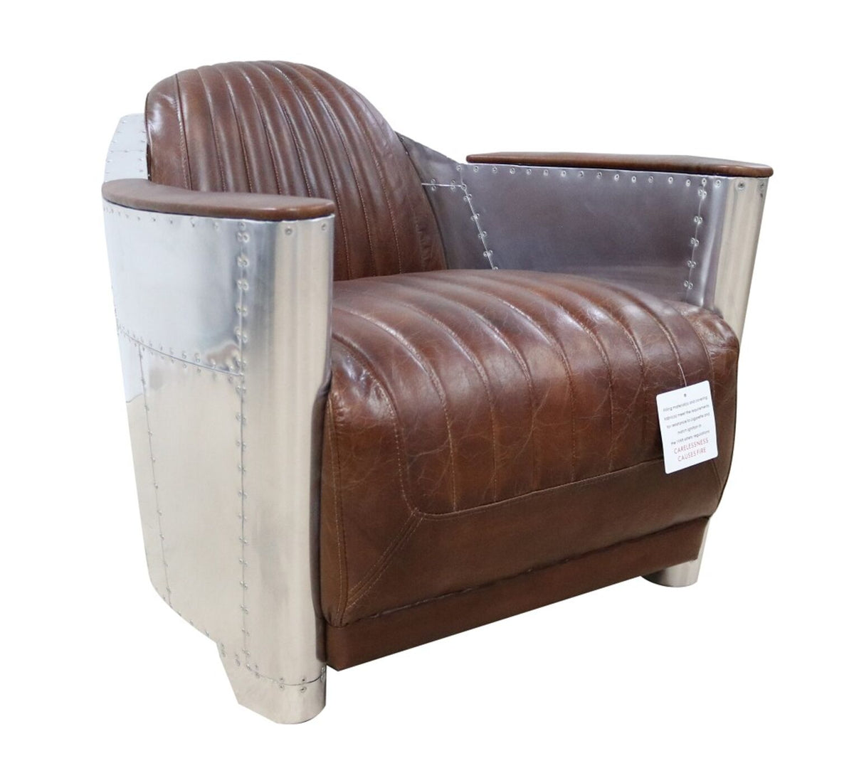 Distressed leather clearance tub chair