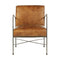 Foundry Brown Leather Lounge Chair