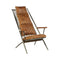 Luther Textured Tan Leather Lounge Chair