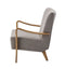 Chesworth Charcoal Linen Oak Framed Armchair