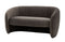 Coste Retro Expresso Brown Fabric Sofa