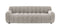Curvo Large Retro Cream Sofa