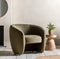 Coste Retro Green Fabric Armchair