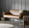 Gateford Wooden Framed Tan Leather Sofa