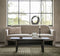 Messina Large Grey Fabric Sofa