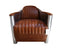 Aviator Rocket Tub Chair - Distressed Tan Leather