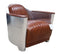 Aviator Rocket Tub Chair - Distressed Tan Leather