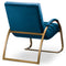 Ark Velvet Chair - Navy Blue