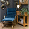 Ark Velvet Chair - Navy Blue