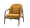Avery Ochre Fabric Armchair