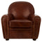 Barrington Coffee Leather Club Armchair