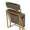 Brogan Industrial Style Ebony Leather Lounge Chair