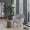 Corinne Natural Fabric Armchair