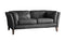 Ecclestone Black Vintage Leather Sofa