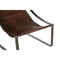 Fusion Brown Leather Sling Chair