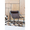 Fusion Brown Leather Sling Chair