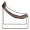 Fusion Brown Leather Sling Chair