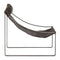 Fusion Ebony Leather Industrial Sling Chair