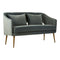 Geneva Dusty Blue Velvet Sofa