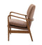 Hansen Brown Leather Retro Armchair