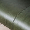 Humber Green Leather Wooden Framed Sofa