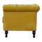 Elsa Mustard Yellow Velvet Chesterfield