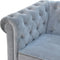 Elsa Grey Velvet Chesterfield