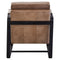 Irving Industrial Style Buffalo Light Brown Leather Armchair