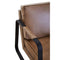 Irving Industrial Style Buffalo Light Brown Leather Armchair