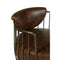 Mason Brown Leather Swivel Chair